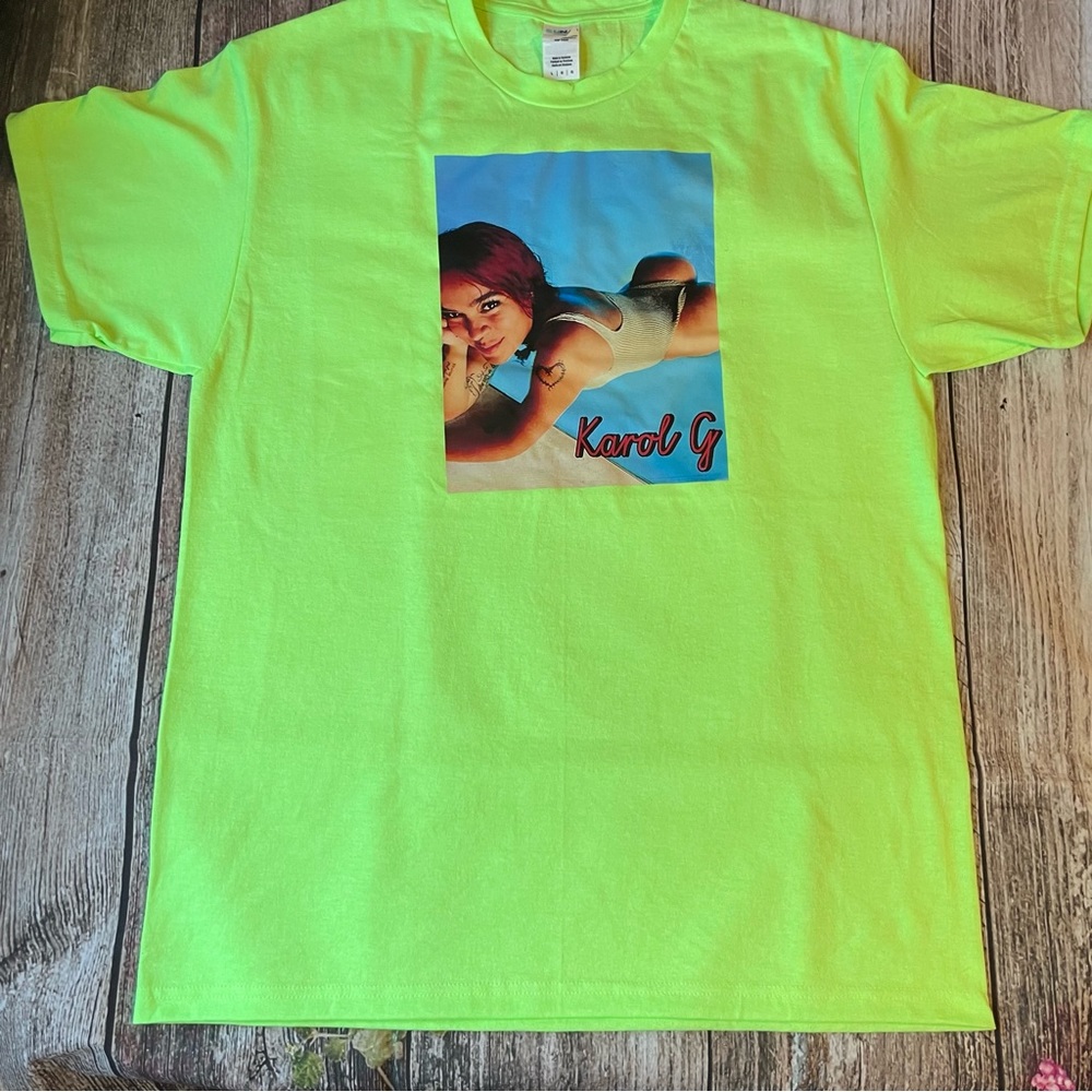 Bright Green Karol G Short Sleeve T-Shirt